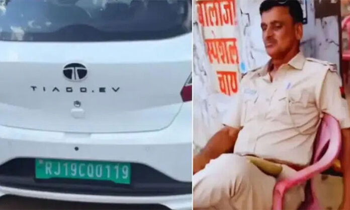 Electric Vehicle PUC Fine Rajasthan Police Officer Controversy