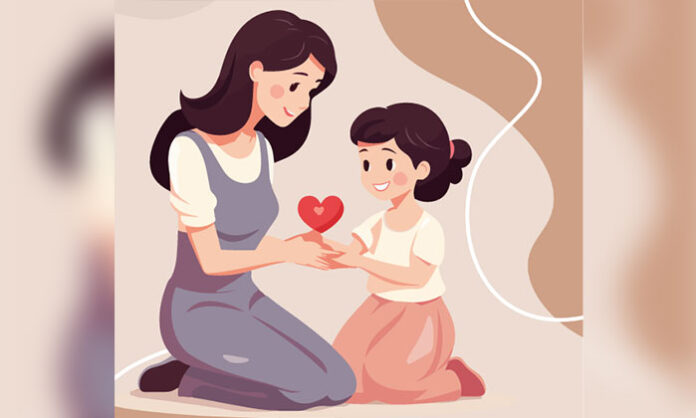 A symbolic representation of emotional bond and affection reflecting a mother-like love and heartfelt gratitude.