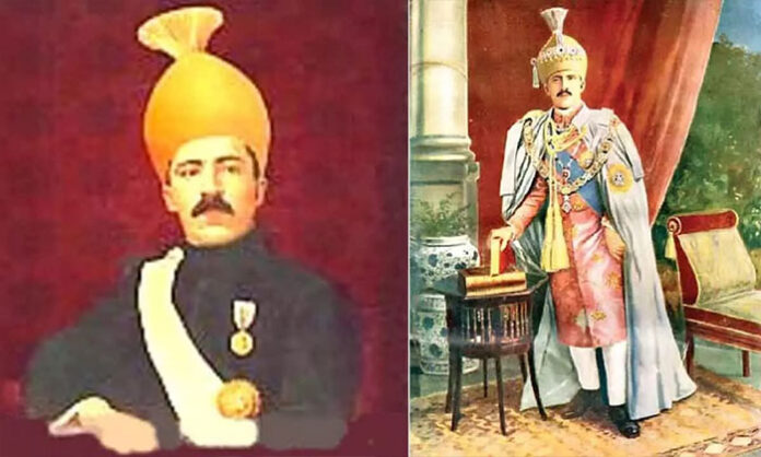 Portrait of Mir Osman Ali Khan, the last Nizam of Hyderabad, remembered for his contributions to modern Hyderabad’s infrastructure and development.