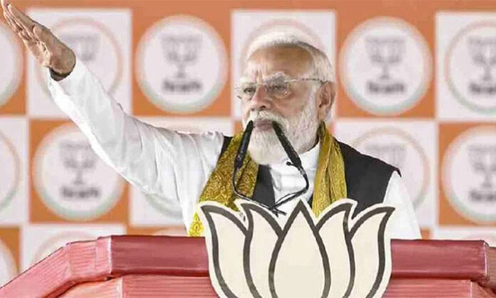 PM Narendra Modi predicts BJP will secure massive victory over Mamata Banerjee in upcoming West Bengal elections during Haldia rally