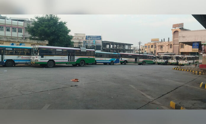 RTC employees strike leading to bus services halted in Nirmal and Bhainsa depots