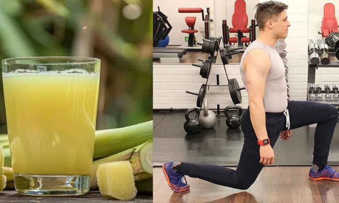 Sugarcane juice as a refreshing summer drink with natural antioxidants and hydration benefits after workout