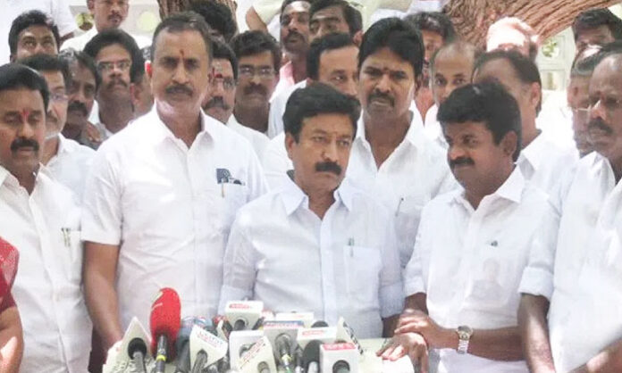 AIADMK legislators split during the Tamil Nadu Assembly floor test as C V Shanmugam and 25 MLAs vote in support of TVK.