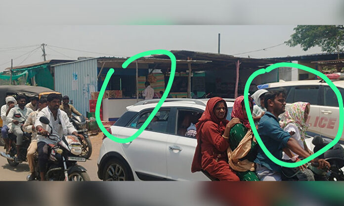 Devotees allege overcharging above MRP and open liquor sales at Adelli Pochamma Temple in Nirmal district.
