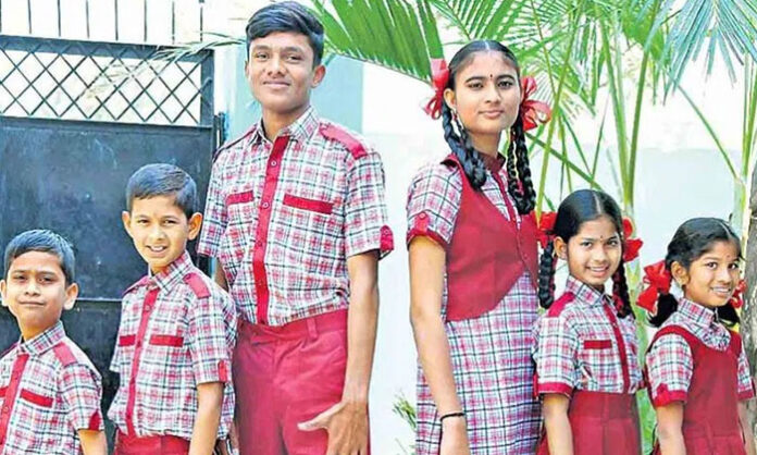 Students checking BC Gurukula backlog seat admission results for Classes 6 to 9 in Telangana