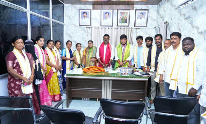 Devarakadra MLA G. Madhusudan Reddy participates in the Bhoothpur Municipality co-opted members election program.