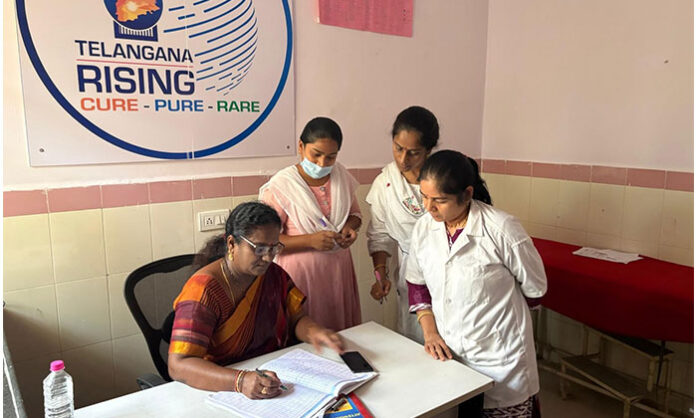 District Medical and Health Officer Dr D Swarna Kumari inspecting Mylardevpally Urban Primary Health Centre and reviewing medical services