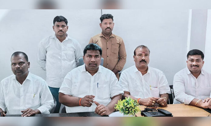 BC Political JAC leaders address media over allegations of corruption and missing grain stocks involving Civil Supplies officials and rice mills.