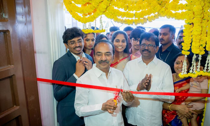 Ellipaya Karam Restaurant inaugurated in Gachibowli by Eatala Rajender and Arekapudi Gandhi with guests and celebrities