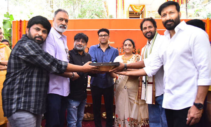 Gopichand34 movie grand launch event with cast and crew during traditional pooja ceremony