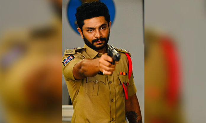Sanjay Rao in an intense blood-covered look from the first look poster of the crime thriller movie Hit And Run.