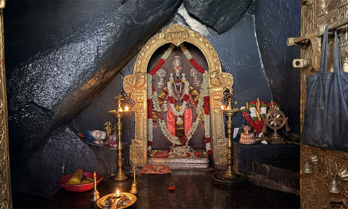 Large crowd of devotees visiting Sri Sri Sri Kurumurthy Temple on Amavasya Saturday for darshan of Lord Kurumurthy