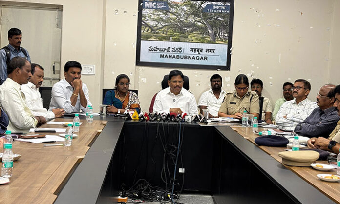 Government officials and police department hold a review meeting on road accident prevention and traffic safety measures in Mahabubnagar.