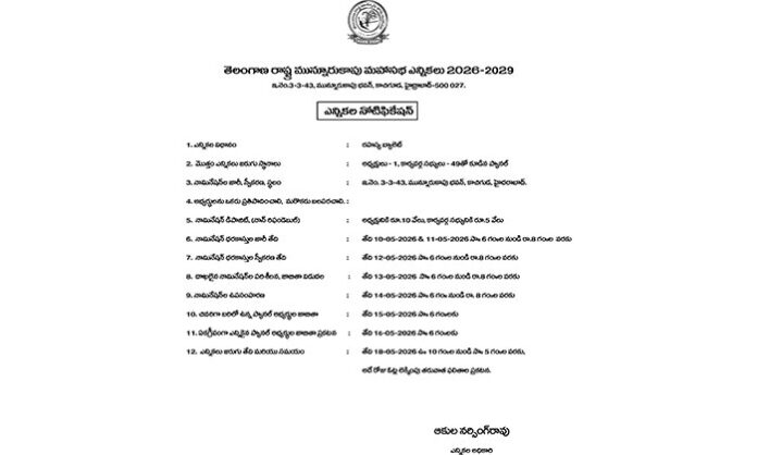 Munnuru Kapu Mahasabha election notification with schedule announced in Hyderabad