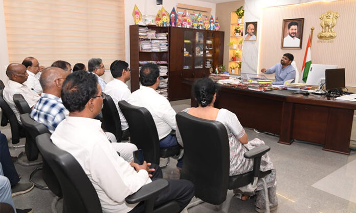 District Collector reviewing paddy procurement process and issuing instructions in Mancherial district