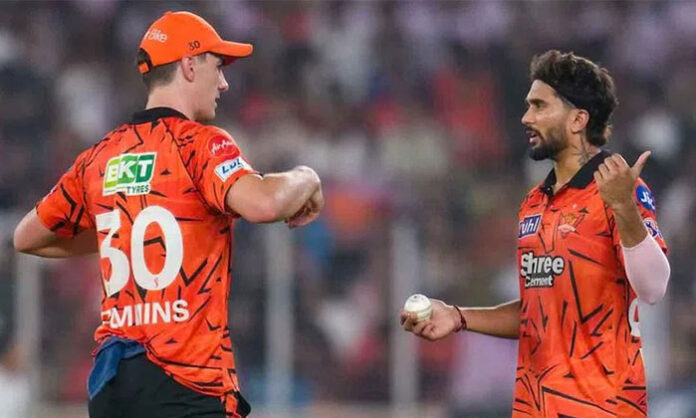 Sunrisers Hyderabad captain Pat Cummins fined ₹12 lakh for slow over rate after the match against Gujarat Titans.