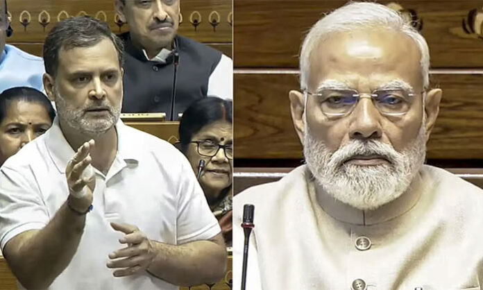 Rahul Gandhi criticizing delays in the CUET examination and raising concerns about the state of India's education and examination system.