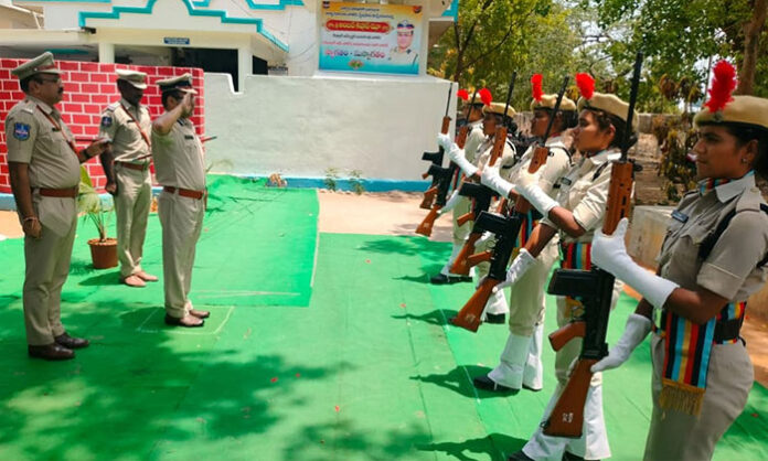 Ramagundam Police Commissioner inspecting Thalla Gurijala Police Station reviewing records and focusing on cannabis control and law and order measures