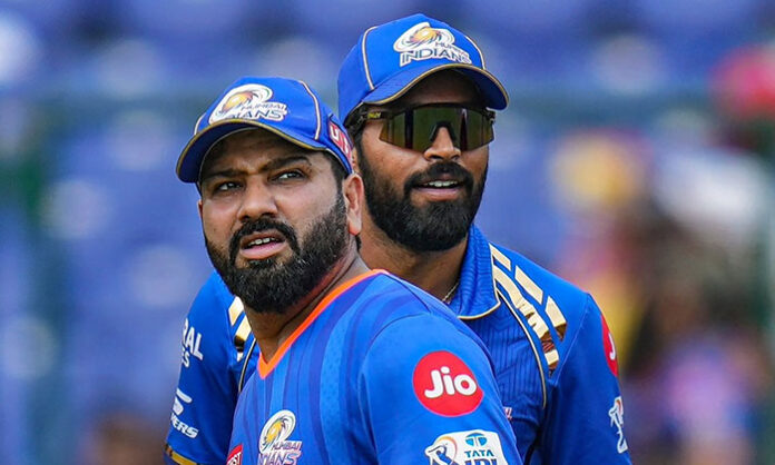 Rohit Sharma and Hardik Pandya undergoing fitness assessments at the National Cricket Academy under BCCI supervision.