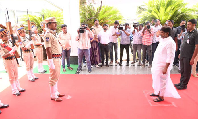 Deputy CM Bhatti Vikramarka inspecting Srirampur Open Cast Mine and reviewing coal production, safety measures, and worker welfare initiatives.