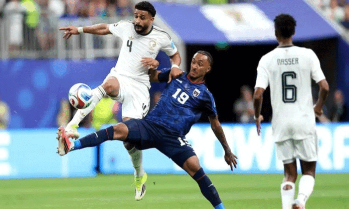 Cabo Verde celebrates qualification for the FIFA World Cup knockout stage after a draw against Saudi Arabia, making history in its tournament debut.