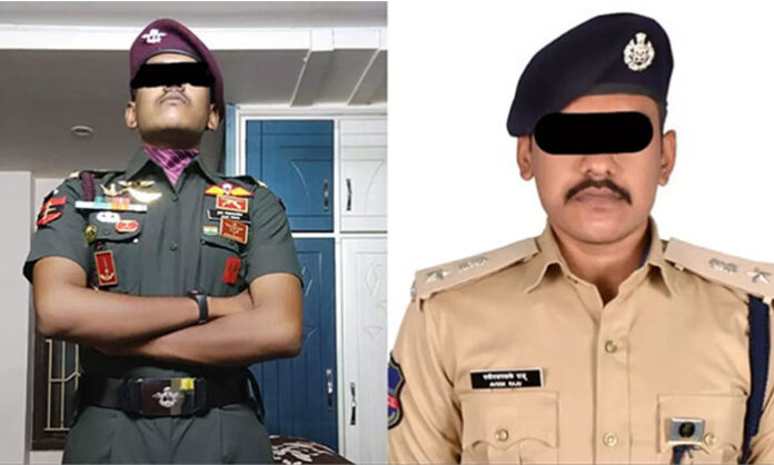 Hyderabad police arrest a rowdy-sheeter accused of posing as an IPS officer and running a fake police operation to extort money from victims.