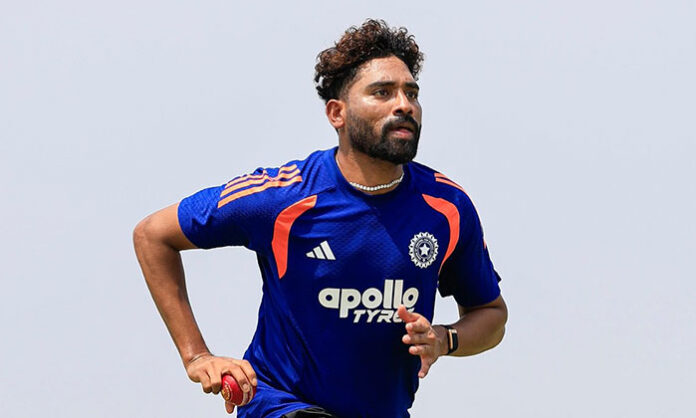 Indian cricket team squad update showing Mohammed Siraj dropped and Prasidh Krishna included for upcoming T20 series.