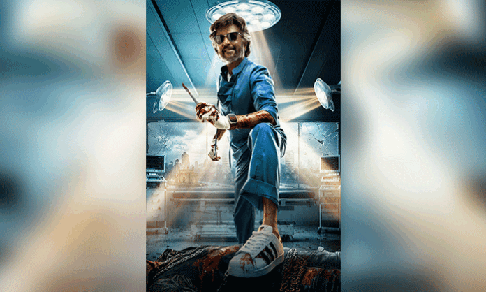 First look of Dharman film featuring Rajinikanth in a surgical doctor role revealed by Raaj Kamal Films International during launch event in Chennai.
