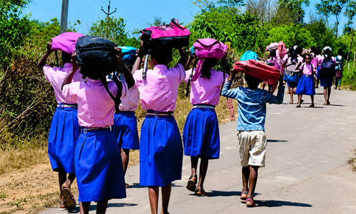 Students returning to cleaned and prepared school campuses as schools reopen for the 2026-27 academic year