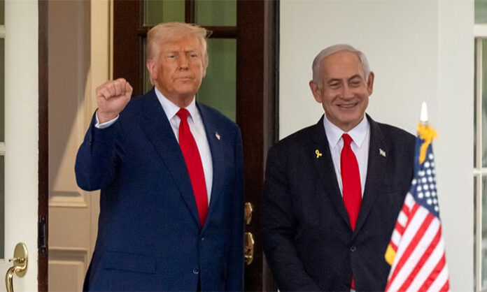 Donald Trump commenting on Iran talks and Middle East tensions as Iran launches missiles toward Israel amid escalating conflict.