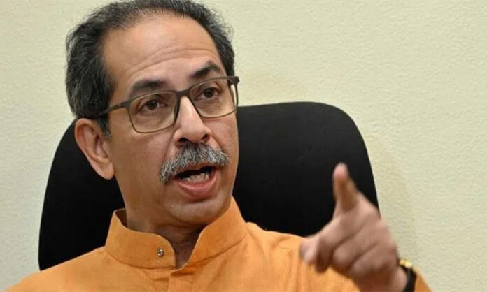 Uddhav Thackeray addressing party developments amid speculation over Shiv Sena MPs joining the Shinde faction