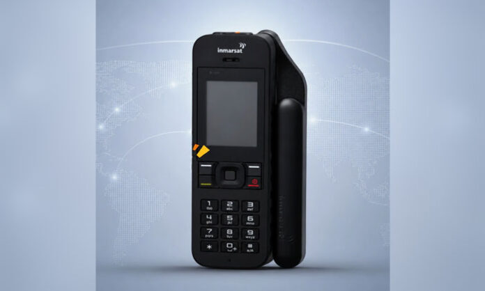 BSNL satellite phone designed for communication in remote areas without mobile tower coverage.