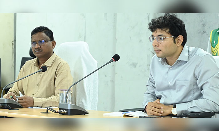 Nirmal Collector | ప్రభుత్వ బడుల్లో విద్యార్థుల డ్రపౌట్ లేకుండా చూడాలి 1 Bhavesh Mishra Reviews School Education1 1