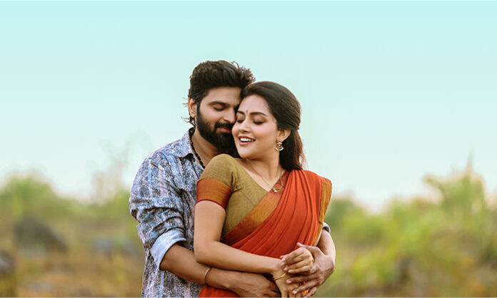 Sree Vishnu and Mahima Nambiar in the romantic song Intha Istamaa from the Telugu film Comrade Kalyan.
