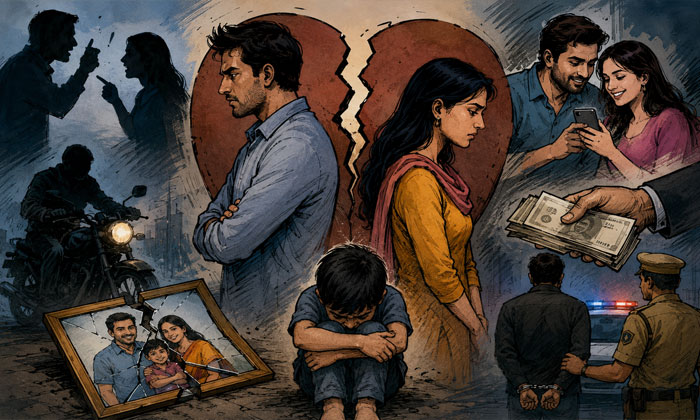 Extramarital affairs impact family system