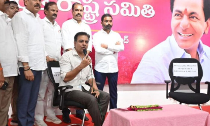 BRS Working President KTR addressing the media over the debate challenge, state debt issue, and the arrest of BRS leaders in Telangana.