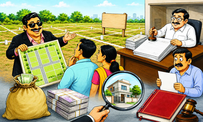 Nadargul illegal layout registration allegations