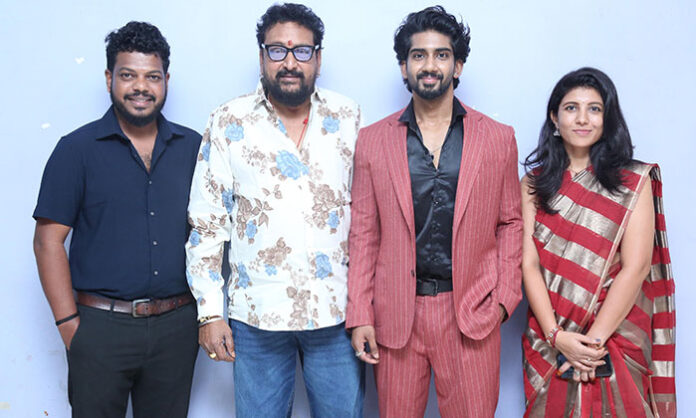 Lead actor Suryansh and the Oka Court Case team at the trailer launch event ahead of the film's July 17 theatrical release.
