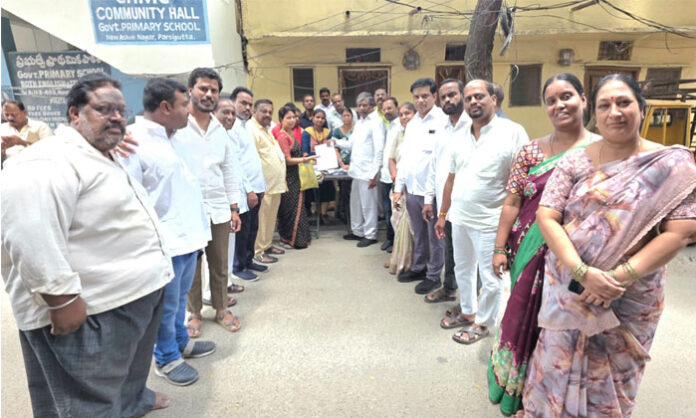 Secunderabad MLA Padmarao Goud inspecting Special Summary Revision centers and directing officials to ensure no eligible voter is removed from the electoral rolls.