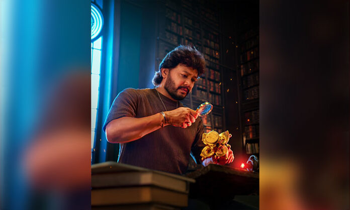 Golden Mega Star Ganesh appears in the newly released Pinaka birthday poster, announcing the film's worldwide theatrical release on October 2.