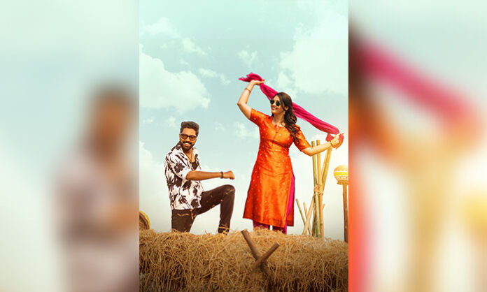 Allari Naresh and Surabhi in the romantic first single Naa Kanti Meedha Kunuke from Ramba Oorvasi Menaka.