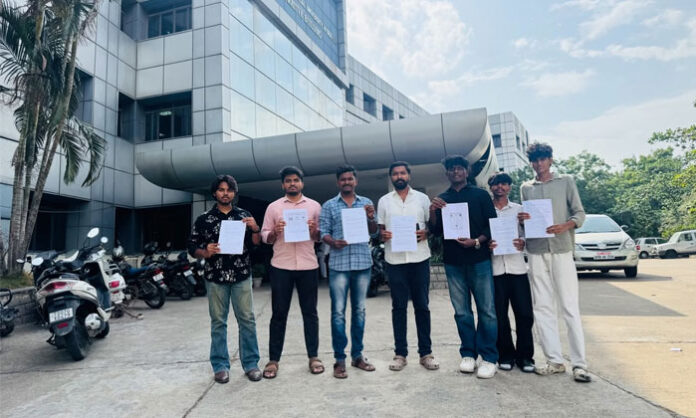 PhD scholar Pitani Sandeep Goud submits a representation to the JNTUH Research and Development Cell seeking an inquiry into a part-time PhD scholar's admission and related documents.