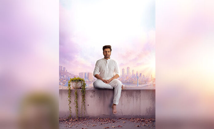 Rohith Nara appears in a peaceful new avatar in the first-look poster of Sound Engineer, a romantic family entertainer.