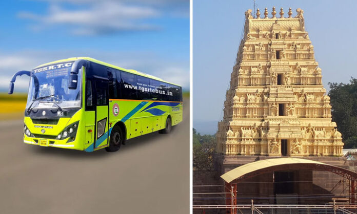 TGSRTC introduces a Metro Deluxe bus tour package from Hyderabad to Srisailam for pilgrims.