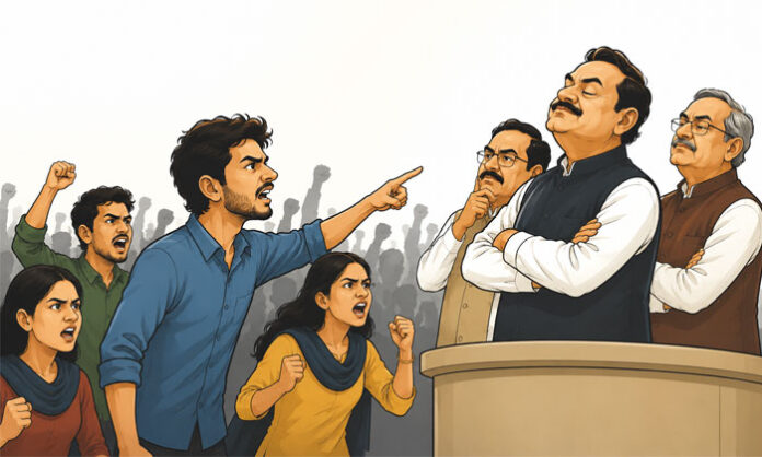 An opinion highlighting the need for systemic reforms, political accountability, and responsible governance in response to growing public expectations.