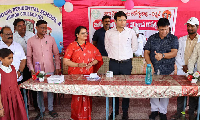 albendazole tablets distributed nirmal students2