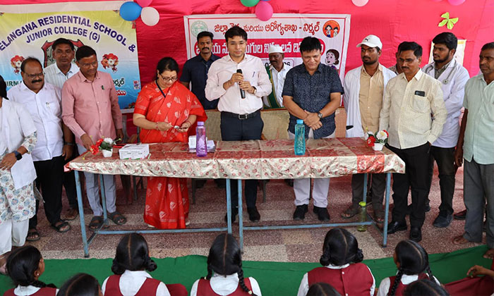 albendazole tablets distributed nirmal students3