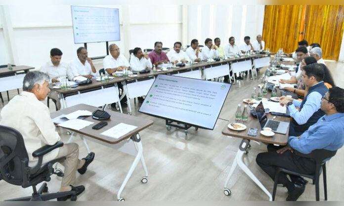 Chief Minister Chandrababu Naidu meets Union Commerce Ministry officials to discuss permanent solutions and support measures for Andhra Pradesh tobacco farmers.