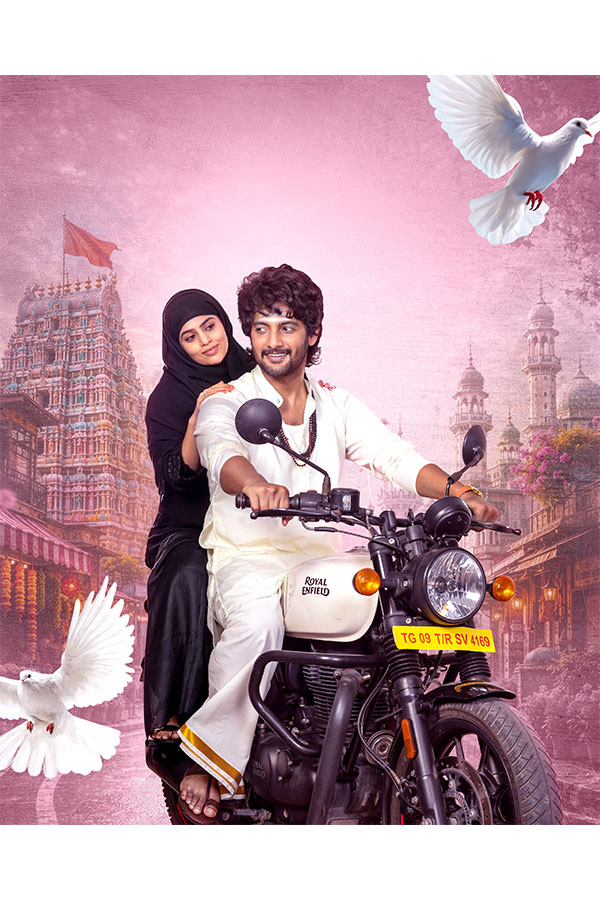 Aadi Sai Kumar and Bandhavi Sridhar in the first look poster of Sairabanu