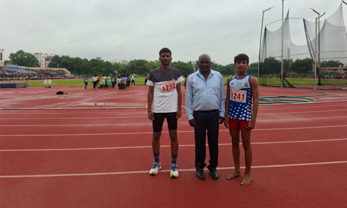 Batasingaram ZPHS students Dhananjaneyulu and Thulasiram selected for the Telangana state-level athletics championship.